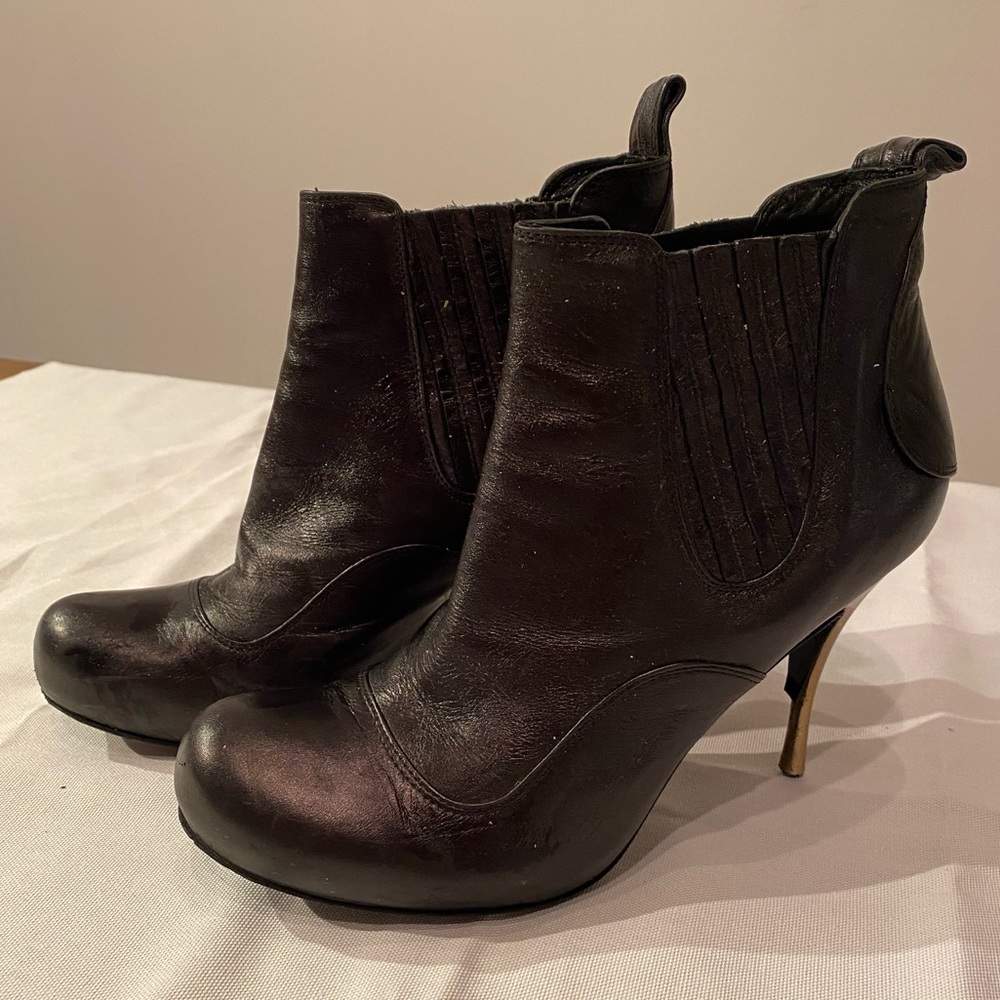 Mcqueen Platform Black Booties - image 1